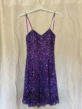 Sequin and Beaded Silk Strapless Mini Dress